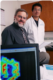 Drs. Ralph Mason (left) and Dawen Zhao, both radiologists, have demonstrated that blood oxygen level dependent MRIs might help oncologists determine the best treatment for some cancer patients. Credit: UT Southwestern Medical Center