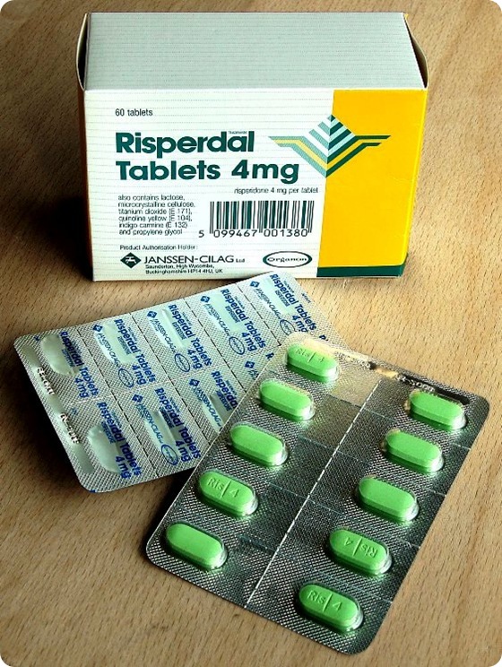 Risperidone (trade name Risperdal) is a common atypical antipsychotic medication 