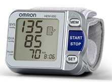 Wrist Blood Pressure Monitor with A.P.S.® HEM-650 from Omron : Get