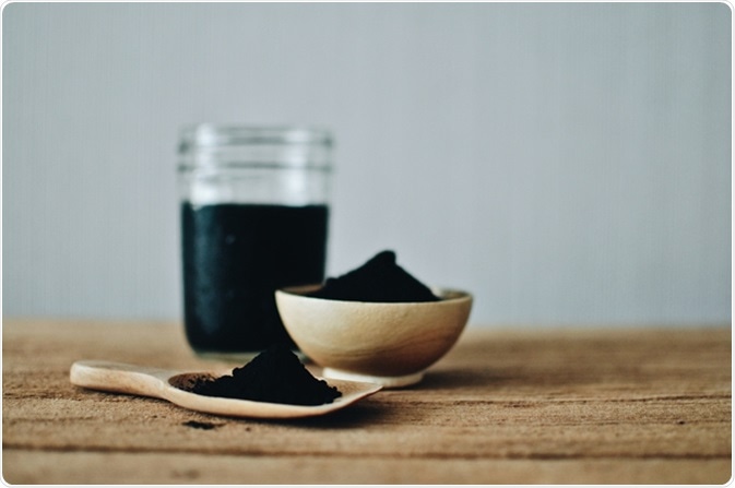 Activated charcoal powder. Image Credit: Andasea / Shutterstock