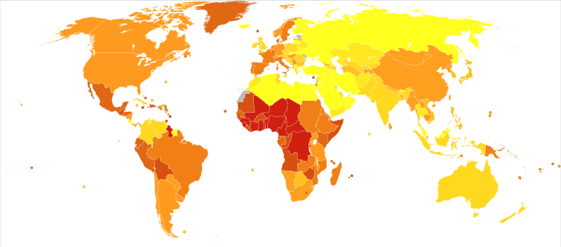 File:Iron-deficiency anaemia world map-Deaths per million persons-WHO2012.svg