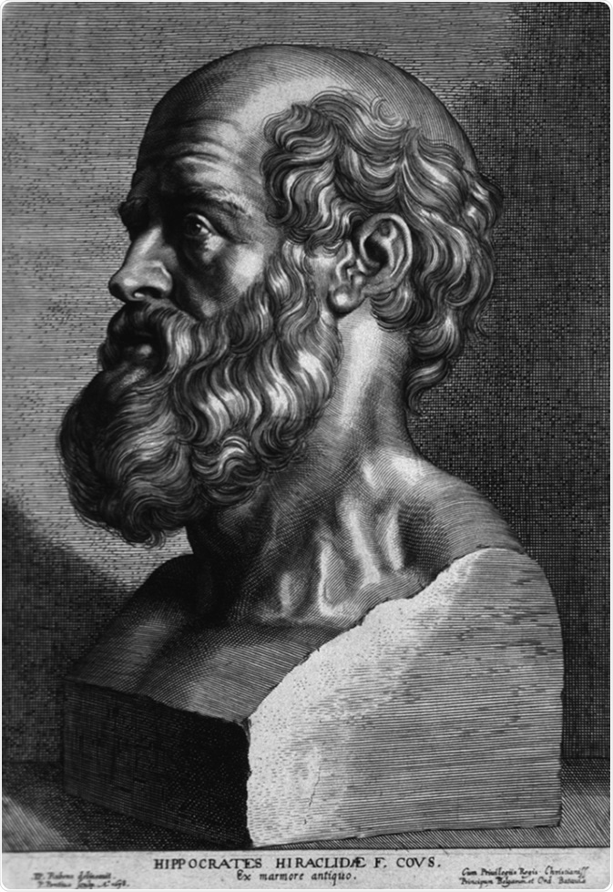 Hippocrates (460-375 BC) sculpture