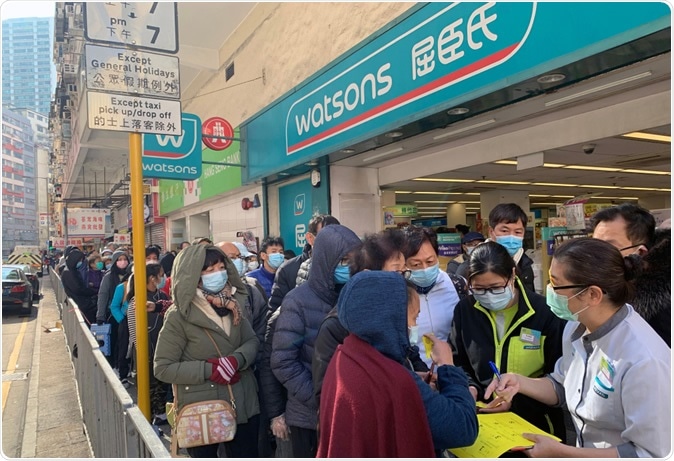 Hong Kong - 30 January 2020: Mask supply shortage in Hong Kong. Image Credit: Lewis Tse Pui Lung / Shutterstock