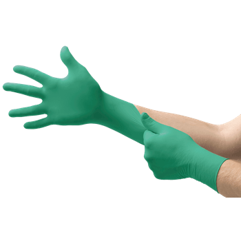 Ansell TNT Touch n Tuff Green Nitrile Chemical Industrial Disposable Gloves 
