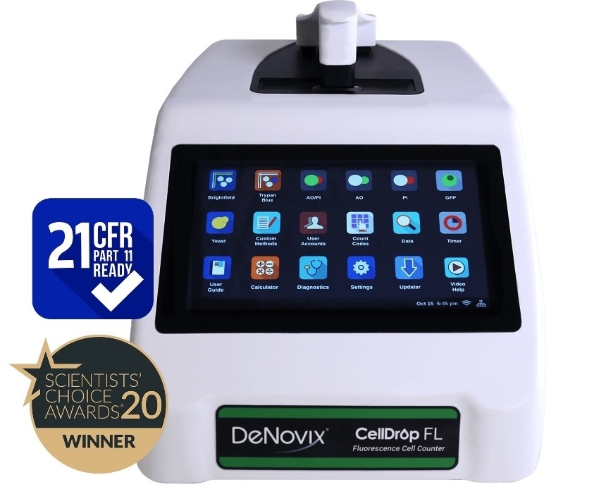 DeNovix launches 21 CFR Part 11 Compliance Ready software for CellDrop Automated Cell Counters - News-Medical.net