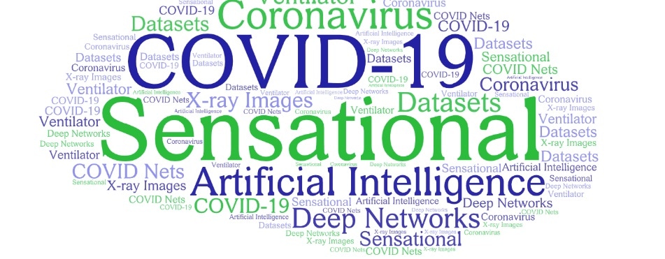The Surge of Sensationalist COVID-19 AI Research