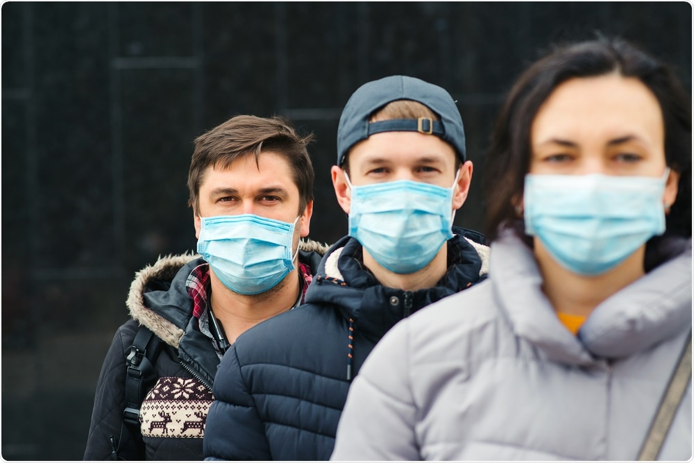 People wearing face masks