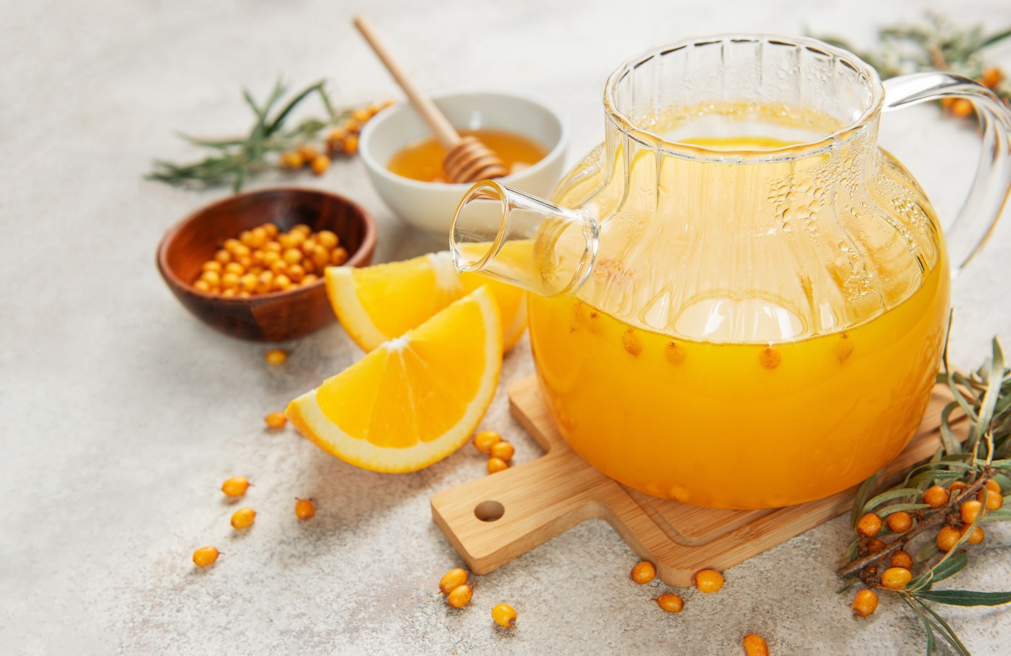 Sea buckthorn oil and berries used in nutrition and cosmetic applications