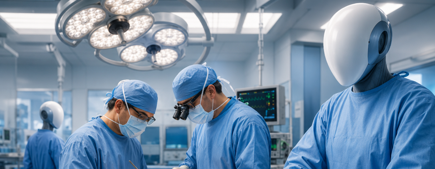 Humanoid robots could take on low-risk operating room tasks before assisting surgical teams
