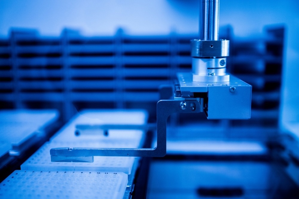 Production line pharmaceutical industry. Manufacturing of drugs and medications, pharmaceuticals. Technician, scientist works in a scientific laboratory