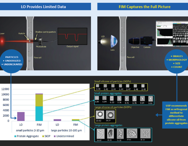 Characterizing subvisible particles in biopharmaceuticals