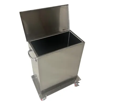 Lead-lined storage containers