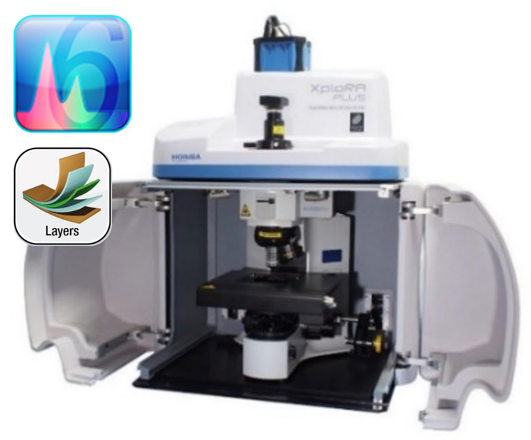 HORIBA XploRA™ PLUS Raman system with LabSpec 6 software and Layers app