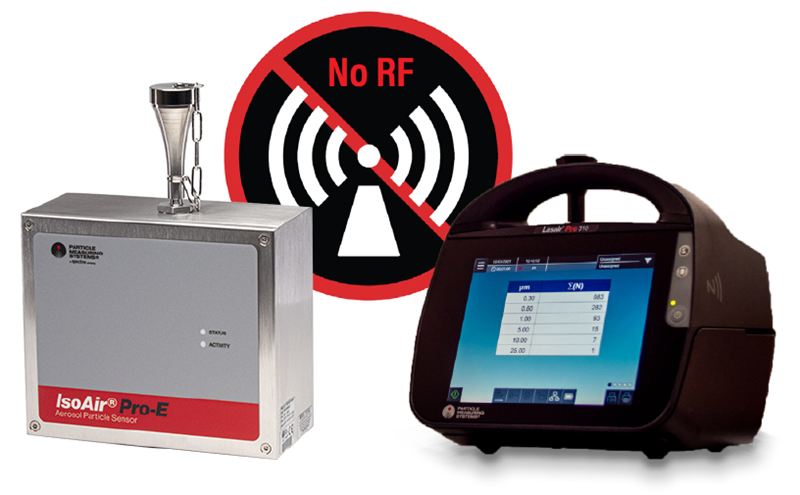 Non-NFC Particle Counters: IsoAir Pro-E (Left) and Lasair Pro (Right)