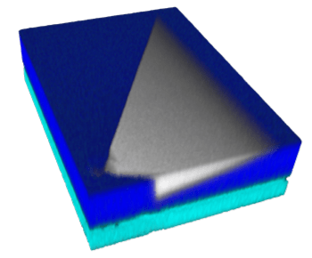 3D Raman image of a defect in a SiC wafer.