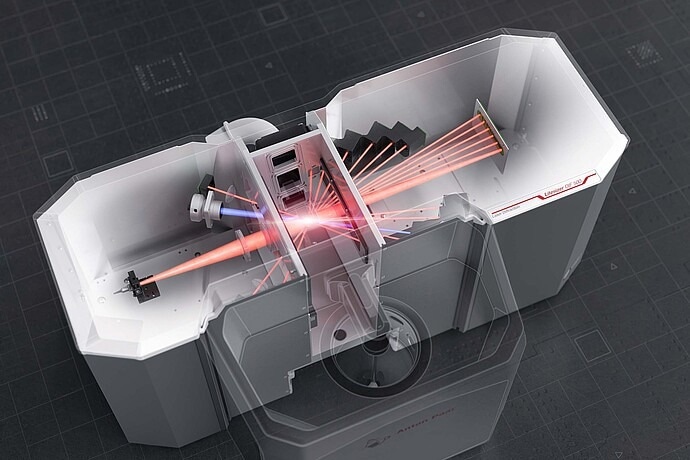 The internal workings of the Litesizer device.