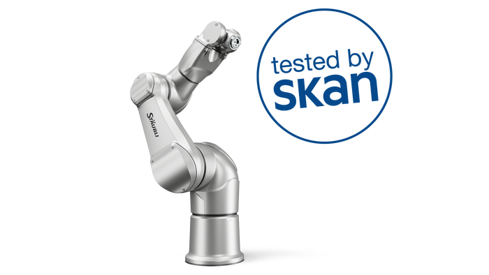 Product image of the Stericlean+ robotic arm.