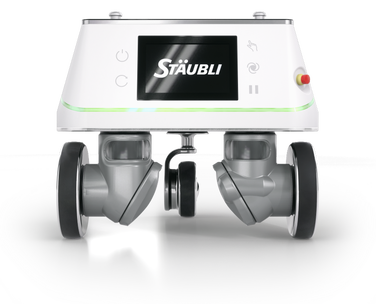 Front profile product image of the Sterimove robot.