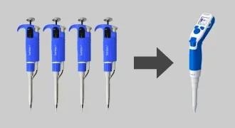 The DeNovix Squid™ replaces a full set of pipettes