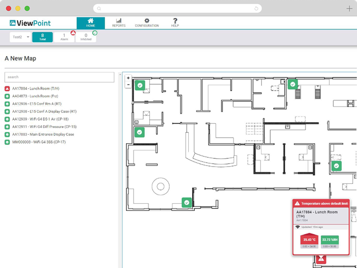 ViewPoint® On-Premises environmental monitoring platform
