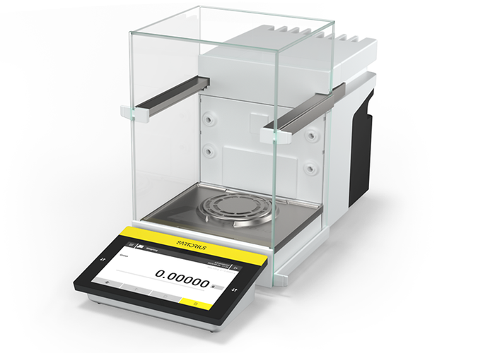High-capacity micro and semi-micro configurable lab balances