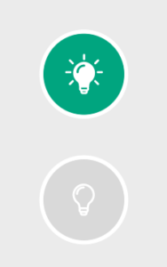 Lighting mode is easily changed using the touch screen buttons